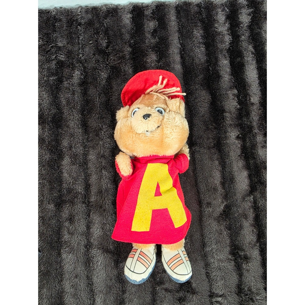 Vintage 1983 Alvin and the Chipmunks Plush CBS Toys Bagdasarian Red Sweater 11"